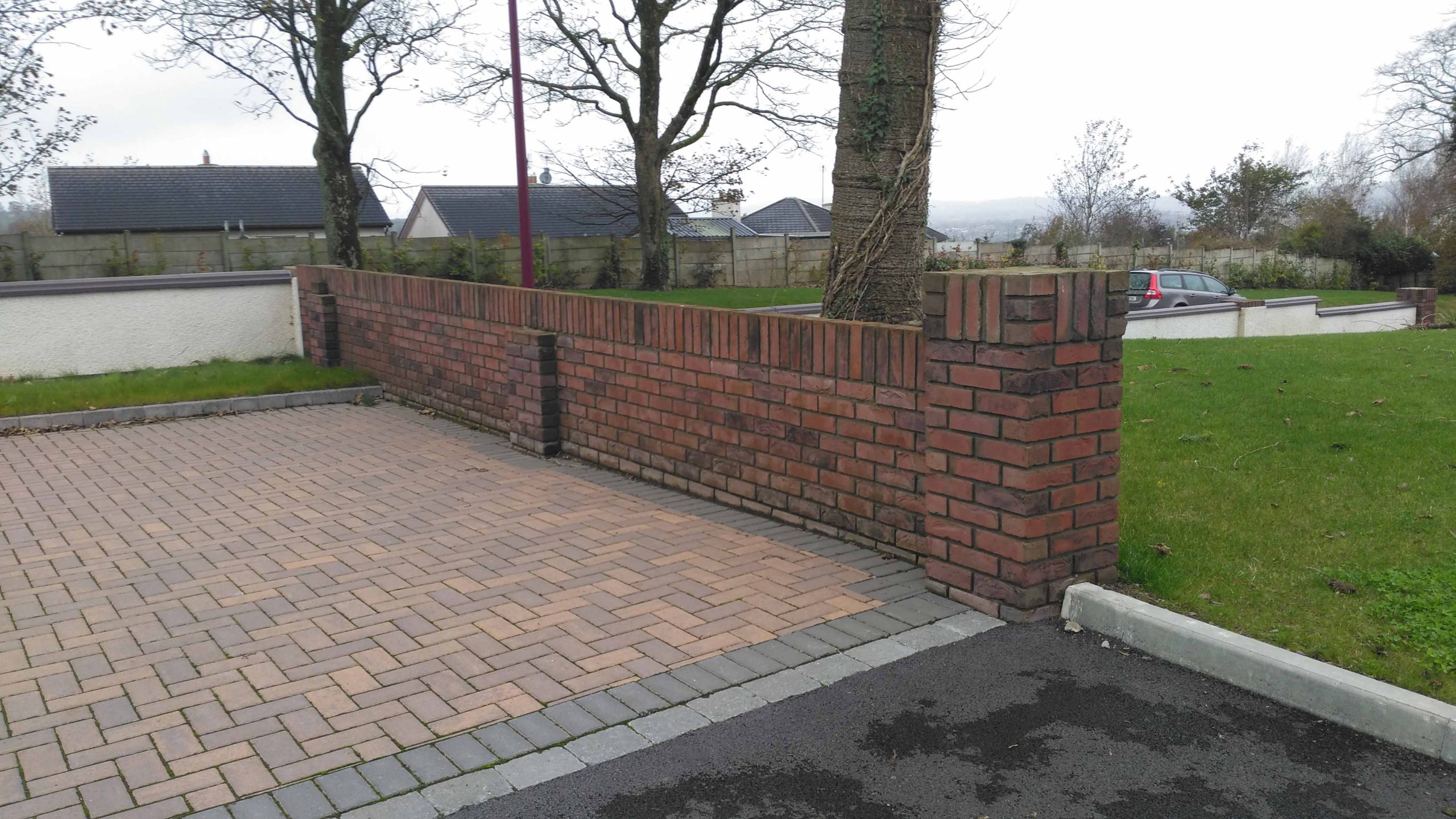 Brickwork in progress on site